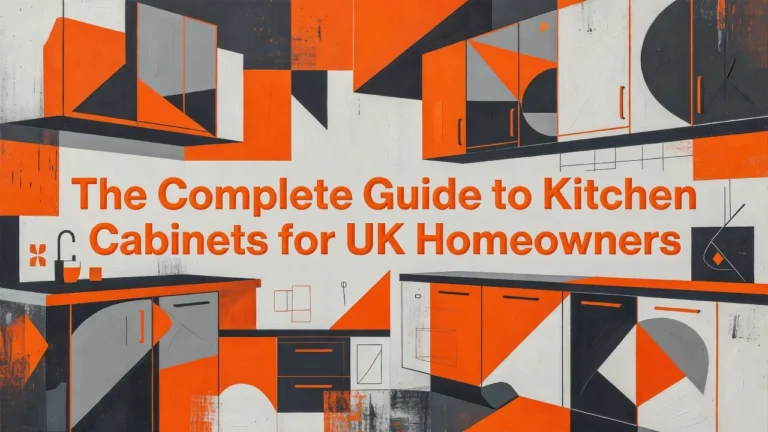 Professional header image for list-based article: The Complete Guide to Kitchen Cabinets for UK Homeowners